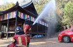 文化財守れ 岡山市消防局が訓練　緊急時の対応手順確認