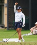 女子ゴルフの畑岡、古江が調整　メジャー第１戦、シェブロン選手権
