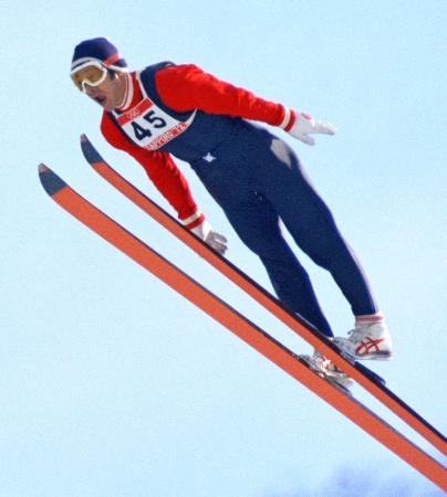 　１９７２年札幌冬季五輪のスキー・ジャンプ７０メートル級で優勝した笠谷幸生さん＝宮の森