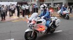 秋の交通安全県民運動スタート　岡山県庁でパトロール隊出発式
