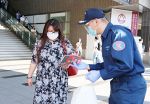熱中症、コロナ予防との両立を　岡山市西消防署が街頭啓発