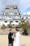 デート重ねた福山城で結婚式　内海さん夫妻「新たな思い出に」