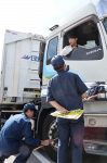大型車タイヤ 脱落事故防止へ検査　冬用交換前に岡山で中国運輸局