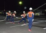 和気町女性消防隊 初の全国操法へ　激励式で機敏な動き披露