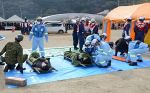 鳥取県西部の地震想定し防災訓練　岡山県と新見市、救助手順を確認