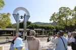 水島空襲７５年で「平和の鐘」　市民ら恒久平和へ誓い新た