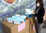 中国から吉備中央町にマスク５万枚　２月に贈った２.５倍分の返礼
