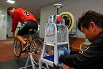 自転車で作る「チャリ氷」いかが　８日、玉野競輪場のイベントで登場