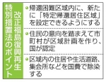 福島の住民帰還へ国費で除染　復興拠点外に新たに居住区域