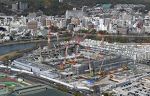 広島市都心にサッカースタジアム　Ｊ１サンフレ新本拠地、建設進む