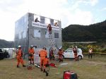 県境越えた被災地支援へ合同訓練　岡山県内で中四国の消防や警察