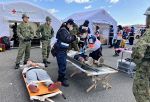 風水害に備え負傷者救護合同訓練　中国５県のＤＭＡＴ ５００人参加