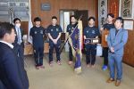 ショウワ「美作市民の支援でＶ」　全日本クラブ野球栄冠 市長に報告