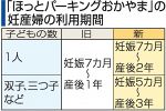 障害者向け駐車場 妊産婦利用延長　当事者から要望、岡山県が決定