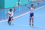 ゴール直前、油断で優勝逃す　ローラースケート韓国選手