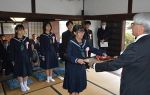 中学３年生５人に「仁科賞」　里庄の科学振興財団が贈る