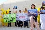 化石燃料「もうたくさん」　日本の公的拠出に抗議