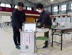 岡山県内各投票所、準備整う　県議選と岡山市議選 ９日投票
