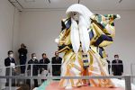 平櫛田中の傑作「鏡獅子」姿現す　井原の美術館、７日から一般公開