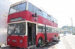 ロンドンバスのカフェ 再び参上　赤い車体、岡山・楢津に移転