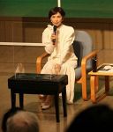 平和願う被爆者の思い伝えたい　証言聞き取りの俳優、岡山で講演