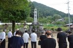 平和の尊さかみしめ追悼の祈り　西粟倉で戦没者慰霊祭