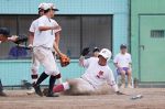 県中学野球開幕 ３２チーム熱戦　勝山や総社東 ２回戦に駒進める