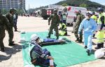 地震想定し救助、避難所運営訓練　瀬戸内で県など４８団体連携確認