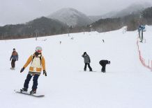 待望の銀世界 初滑り楽しむ　岡山県北２スキー場 今季初営業
