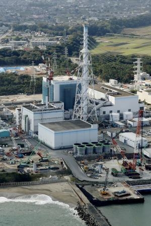 　日本原子力発電の東海第２原発＝２０２１年１０月、茨城県東海村