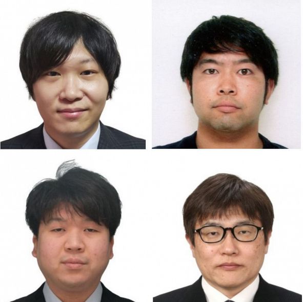 （写真上段左から）高原一真さん、坂上登亮さん（写真下段左から）渡部光さん、秀嶋保利さん