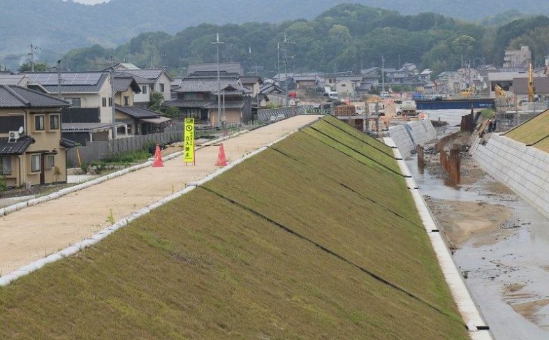 西日本豪雨からの復旧復興が進む倉敷市真備町地区。仮設住宅の解消で被災者支援は新たな段階を迎える