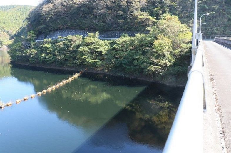 国の基準を超える有害なフッ素化合物が検出された円城浄水場が取水している河平ダム＝吉備中央町