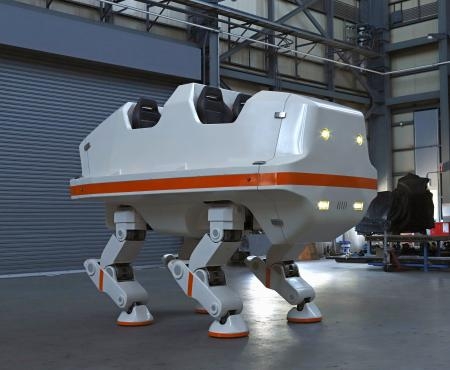 　遊戯機械を手がける三精テクノロジーズが、ジャパンモビリティショーに出品する四足歩行の乗り物