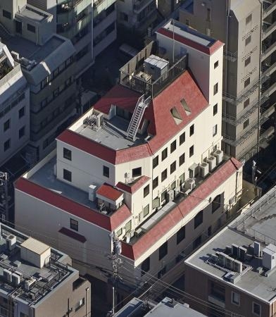 　世界平和統一家庭連合（旧統一教会）の本部が入るビル＝１月、東京都渋谷区