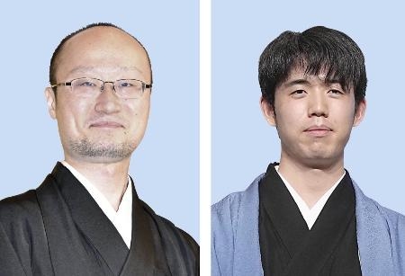 　渡辺明名人（左）、藤井聡太六冠