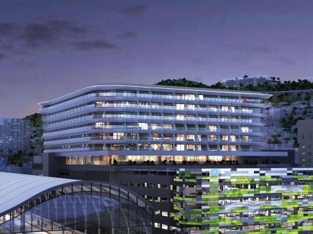 　今年開業予定の長崎マリオットホテルのイメージ（マリオット・インターナショナル提供）