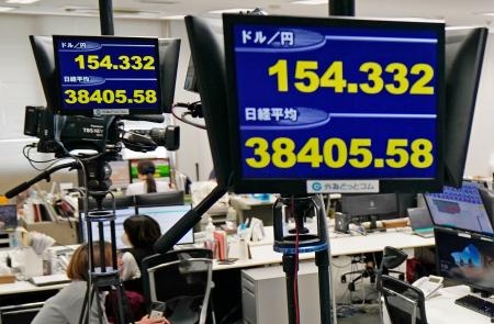 東証大幅続落、一時８００円超安　午前終値は３万８４０５円