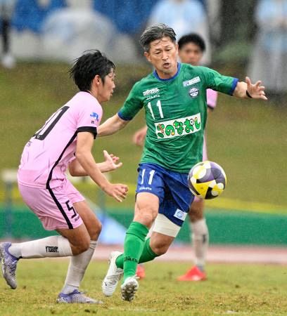 58歳カズ、最年長出場記録更新 JFL鈴鹿、2戦連続出場