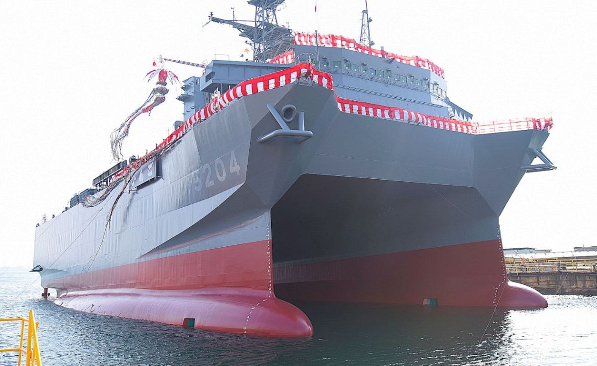 音響測定艦「びんご」と命名 玉野の三菱重工マリタイム建造：山陽新聞