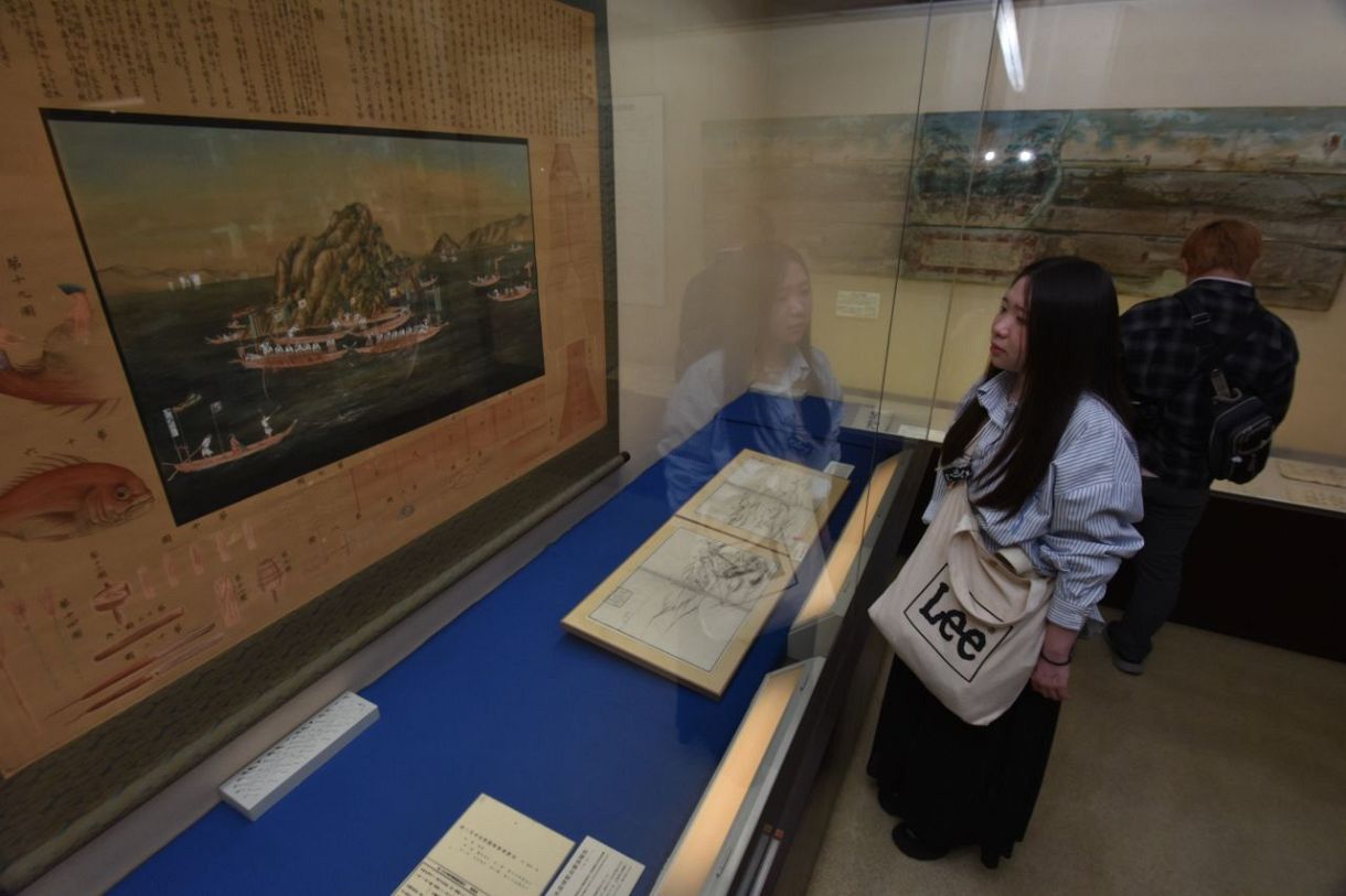 鞆の浦「鯛網」ジオラマや絵画で紹介 伝統漁を多角的に 歴史民俗資料館