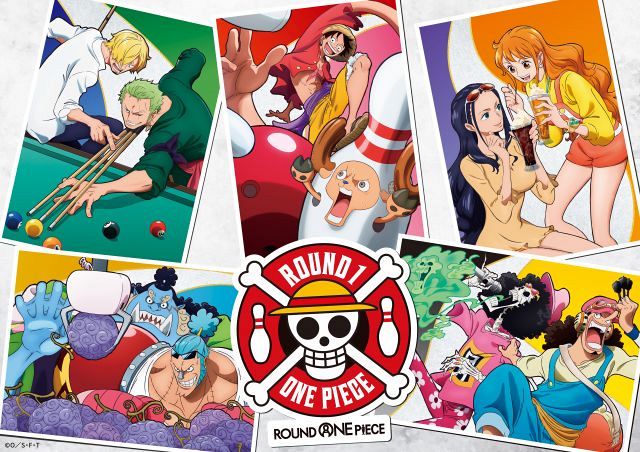 ONEPIECE ワンピース ルフィ ラウンドワン ROUND1 プロモーション ラウンドワン、『ONE PIECE』と初の日米同時コラボで特別描き下ろし