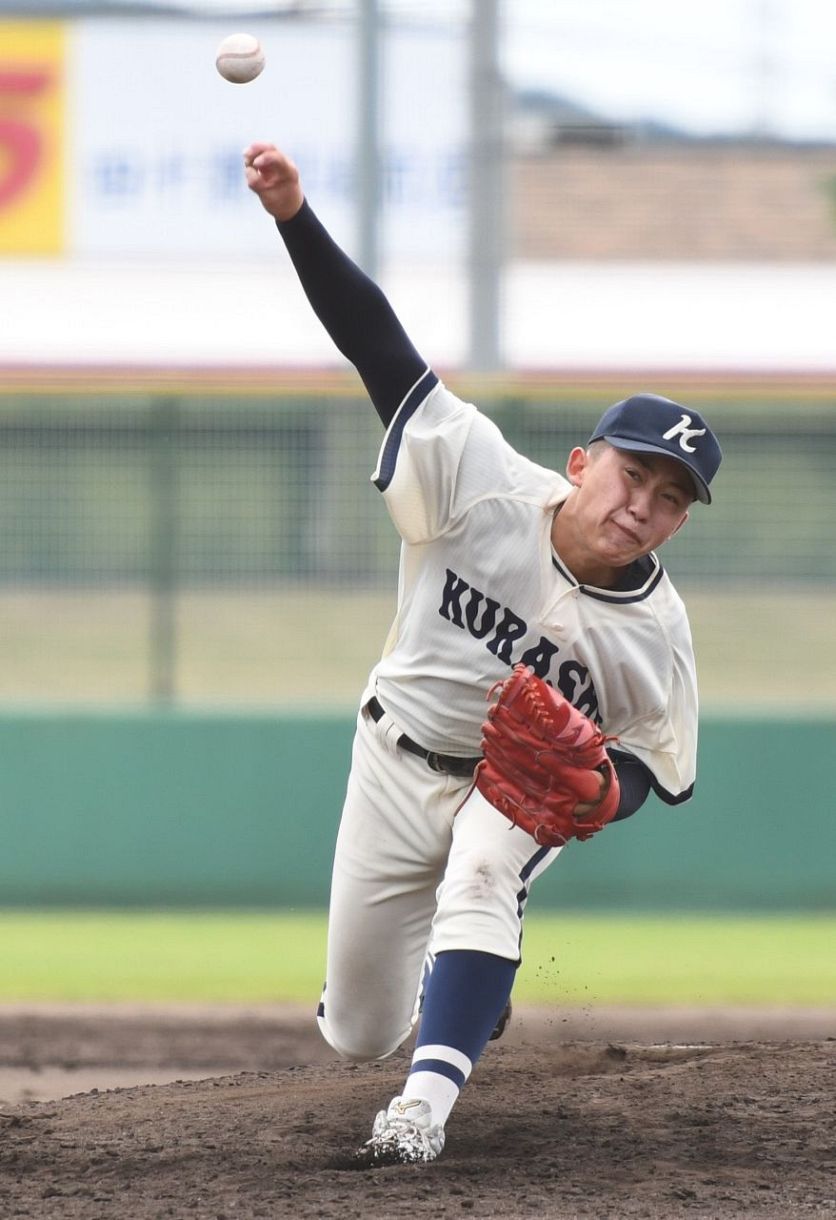 ZETT 倉敷商業高校　野球ユニフォーム　高校野球　ビッグサイズ 倉敷商エースが完封、準決勝進出 秋の岡山県高校野球第4日：山陽新聞