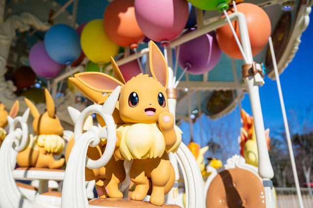 ポケパーク カントー』内部公開でアトラクション紹介 イーブイたちの