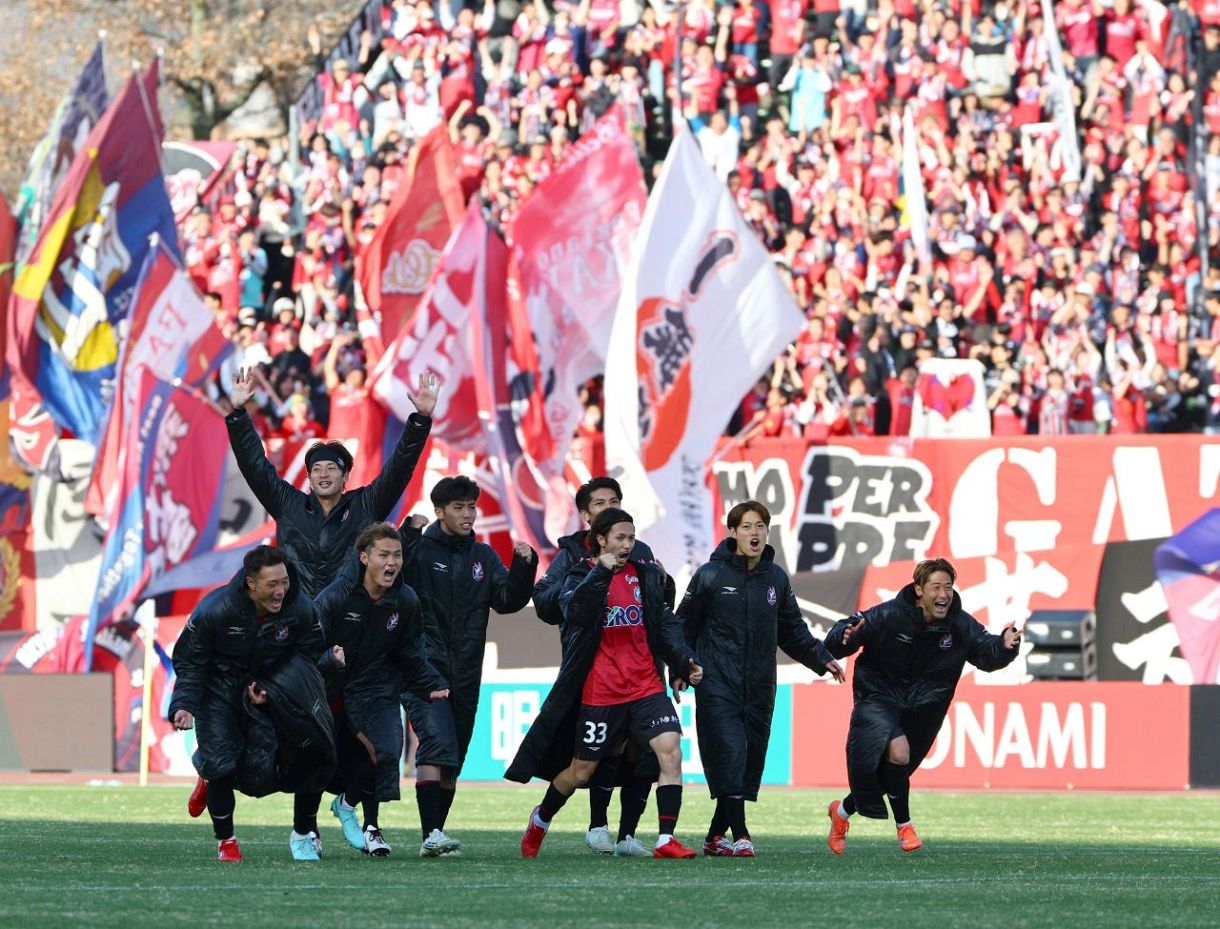 ファジ待望の初白星 ＰＫ戦の末に名古屋下す　Ｊ１百年構想リーグ