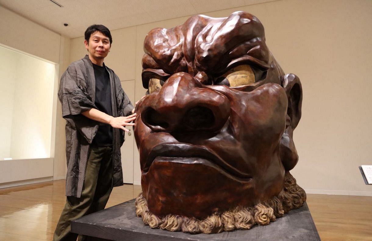 Y1239　最高級品　天然素材　妖怪造形彫刻　駒　３０体　根付　在銘有 不確かな存在 親しみ深く 「妖怪彫刻家」武本大志 井原で岡山初個展