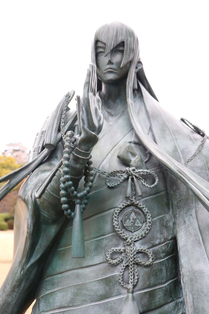 刀剣乱舞「江雪左文字」像修繕 福山市、昨秋破損確認し対応：山陽新聞