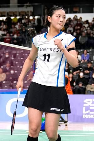 宮崎友花、山口茜が4強入り 全日本バドミントン、福島組棄権：山陽