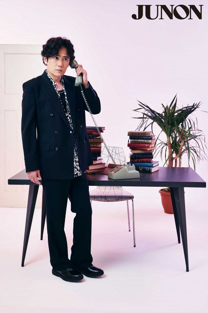【未使用】ladmusician 美品✨20ssクロス柄　ビックシャツ　稲垣吾郎 稲垣吾郎「自分の写真が表紙になっている雑誌とか、ちょっと捨てたく
