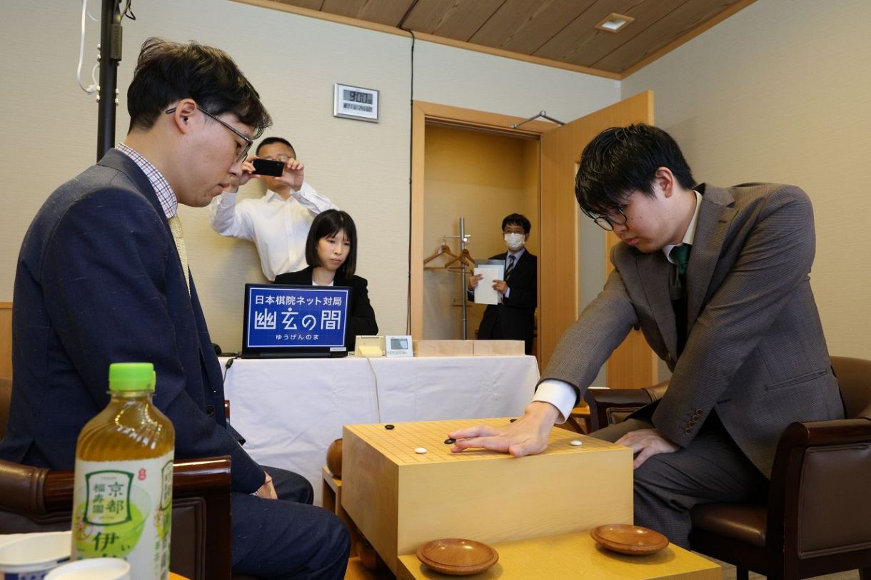 【速報】碁聖戦第５局始まる　岡山出身佐田 初タイトルなるか